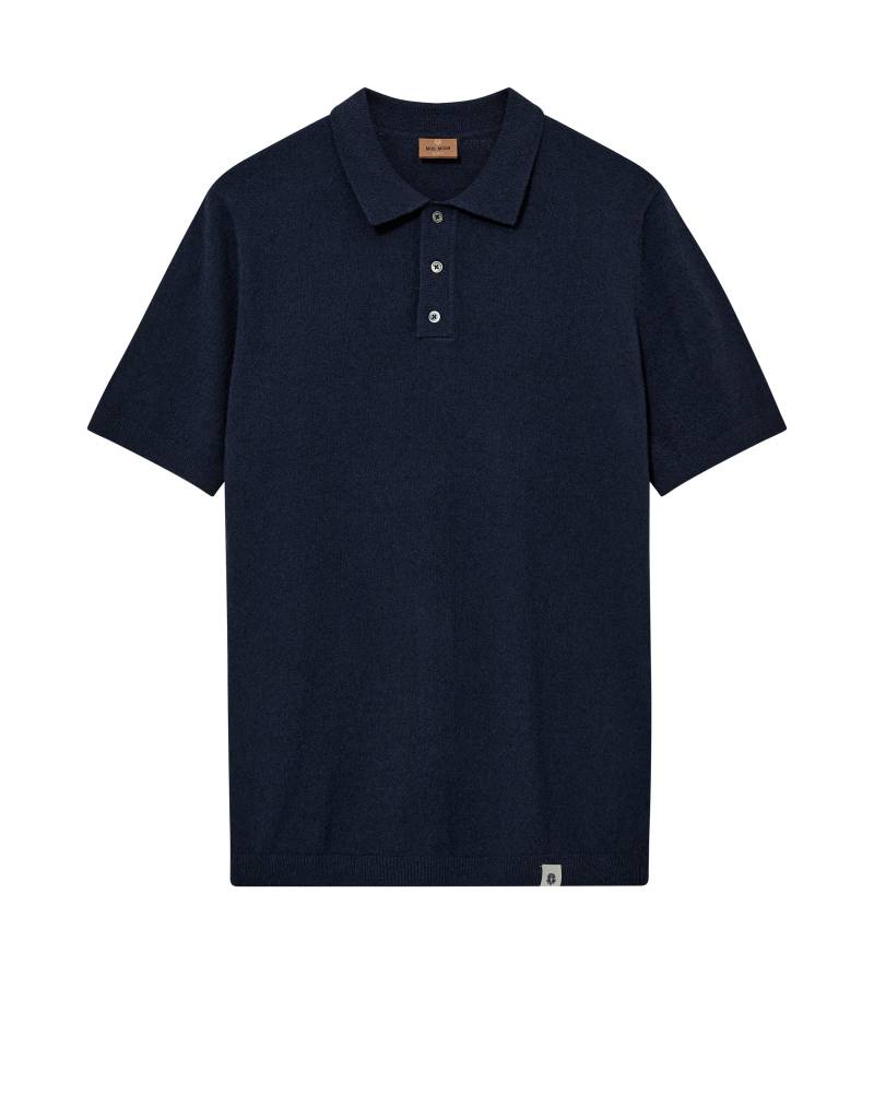 mos mosh gallery - MMGKyle Bouclé SS Polo navy - Gr. - XXL von mos mosh gallery