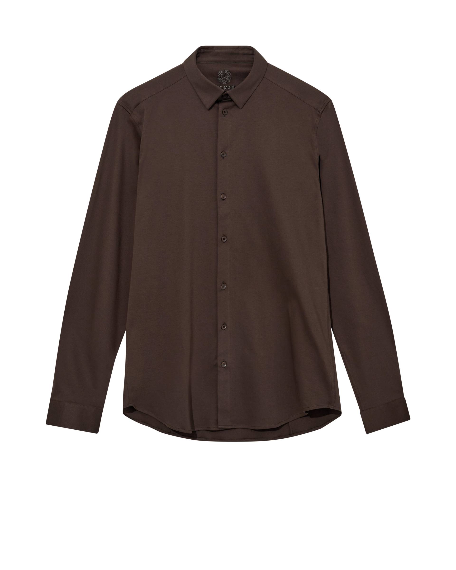 mos mosh gallery - MMGMarco Jersey Shirt chocolate brown - Gr. - XL von mos mosh gallery