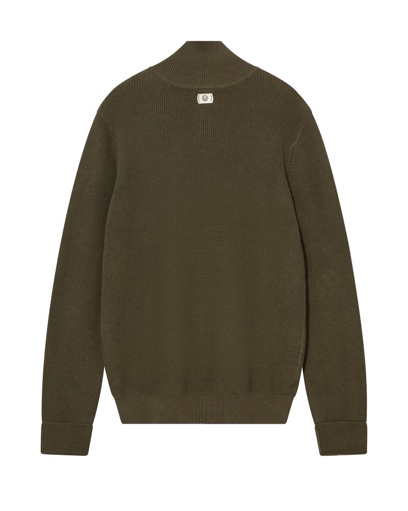 mos mosh gallery - MMGPorter Quarter-Zip Knit grape leaf - Gr. - XL von mos mosh gallery