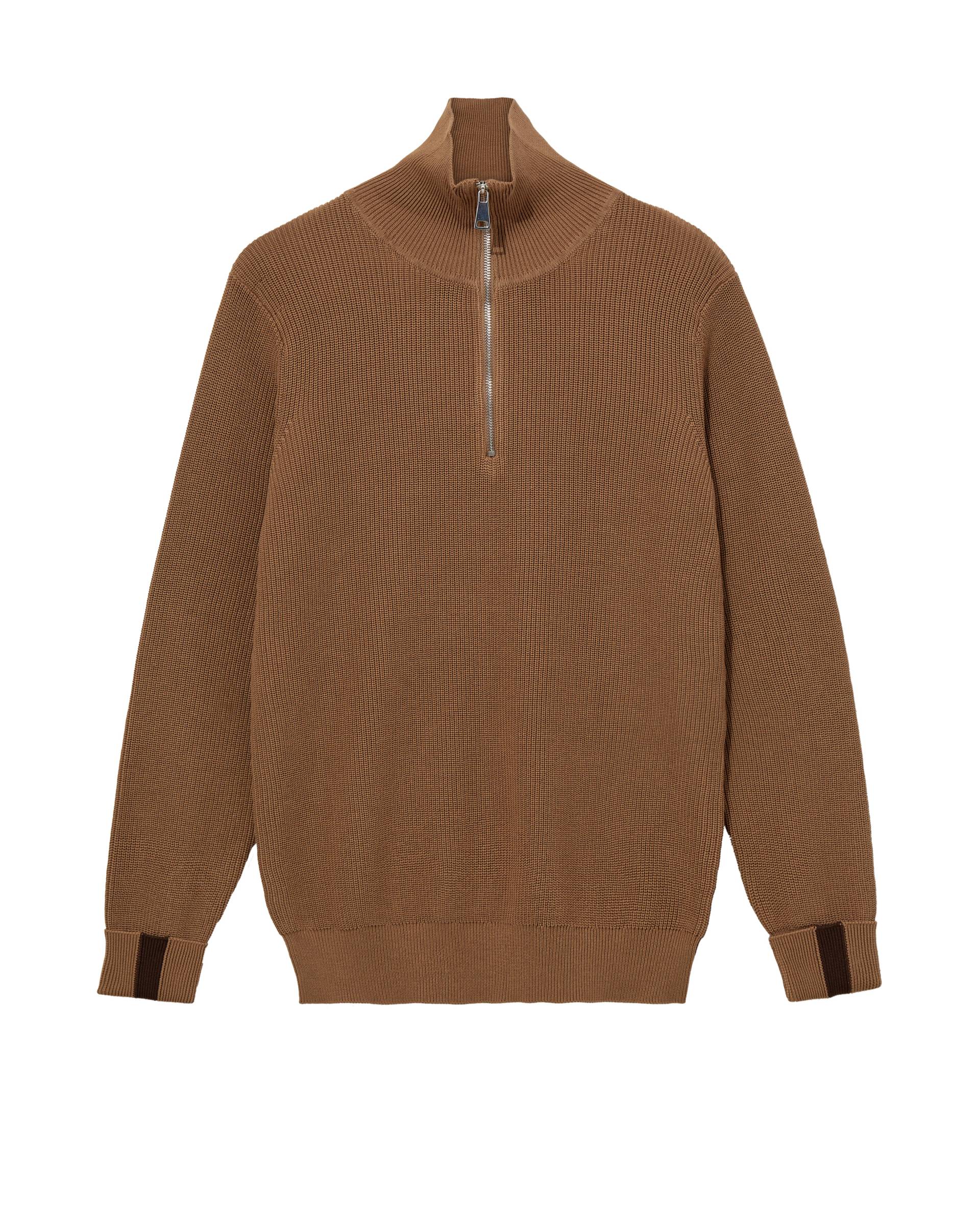 mos mosh gallery - MMGPorter Quarter-Zip Knit toasted coconut - Gr. - M von mos mosh gallery