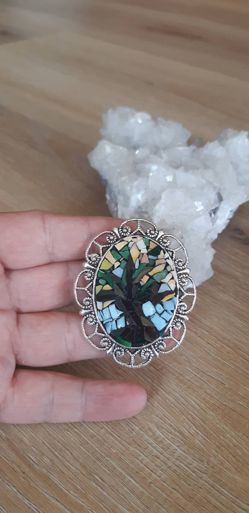 Baum Des Lebens Mosaik Anhänger Handgefertigte Muranoglas Schmuckstücke Baum Des Lebens Mosaik Anhänger Handgefertigte Muranoglas Schmuckstücke von mosaicbyNatalija