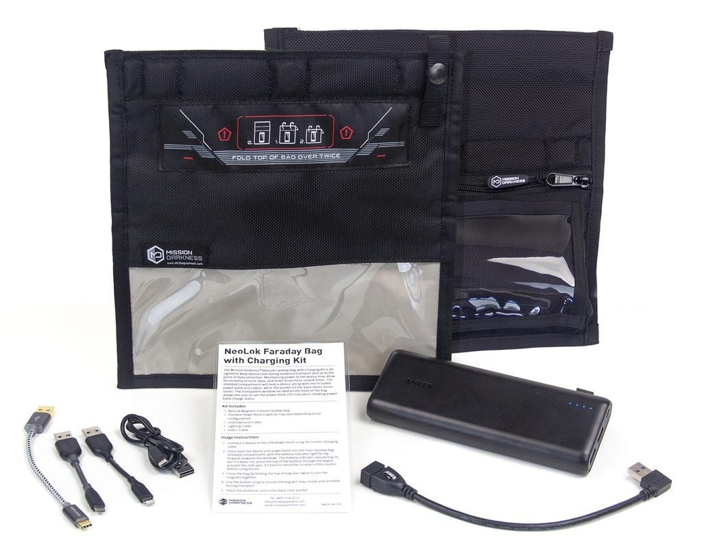 Mission Darkness Neolok Faraday Tasche Für Handys Mit Ladeset + Power Bank Mission Darkness Neolok Faraday Tasche Für Handys Mit Ladeset + Power Bank von mosequipment
