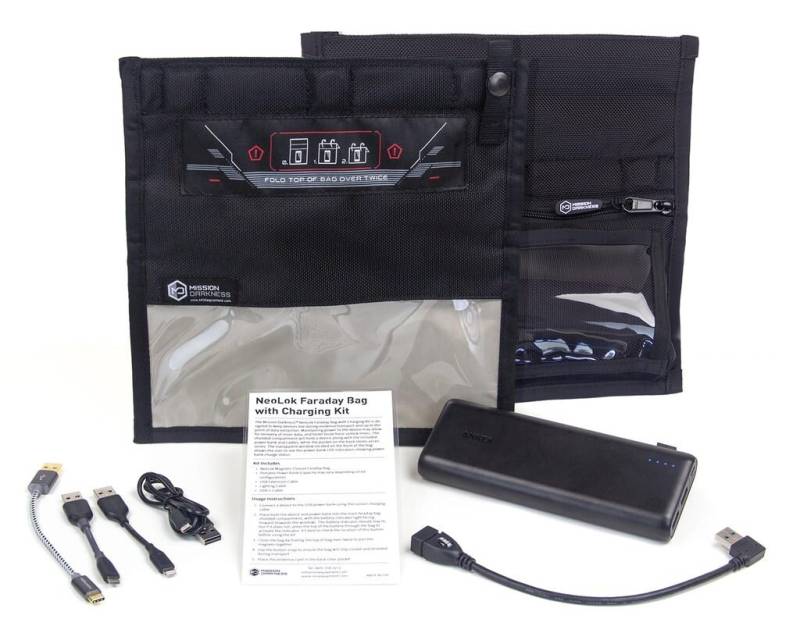 Mission Darkness Neolok Faraday Tasche Für Handys Mit Ladeset + Power Bank Mission Darkness Neolok Faraday Tasche Für Handys Mit Ladeset + Power Bank von mosequipment