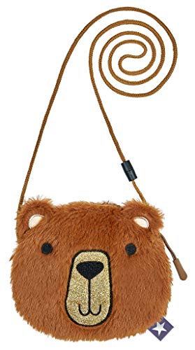 moses. Mädchen Plüschtasche Teddybär Reisezubehör-Brustbeutel, braun, klein von moses