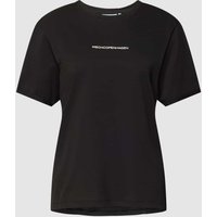 MSCH Copenhagen T-Shirt mit fixiertem Ärmelaufschlag Modell 'Terina' in Black, Größe XS/S von MSCH Copenhagen