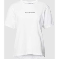 MSCH Copenhagen T-Shirt mit fixiertem Ärmelaufschlag Modell 'Terina' in Weiss, Größe L/XL von MSCH Copenhagen