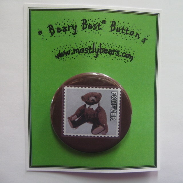 2 1/4" Button Ansteckern Teddybären Are Forever von mostlybears