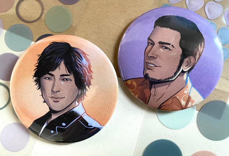 Lost Judgement Button Badge Ryu Ga Gotoku Yagami Kaito von mostlyskinart