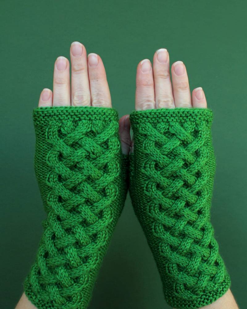 Handgestrickte Grüne Fingerlose Handschuhe Wollmischung Handschuhe Handgestrickte Grüne Fingerlose Handschuhe Wollmischung Handschuhe von mothembroideryshop