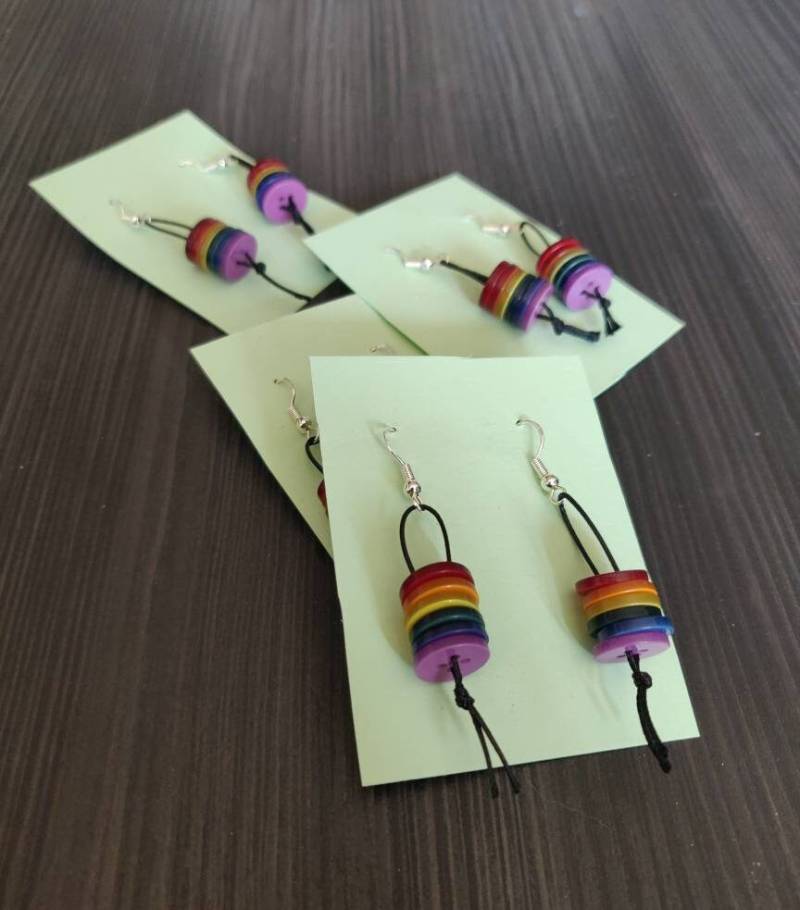 Ohrringe "Regenbogen' von motleydarkART