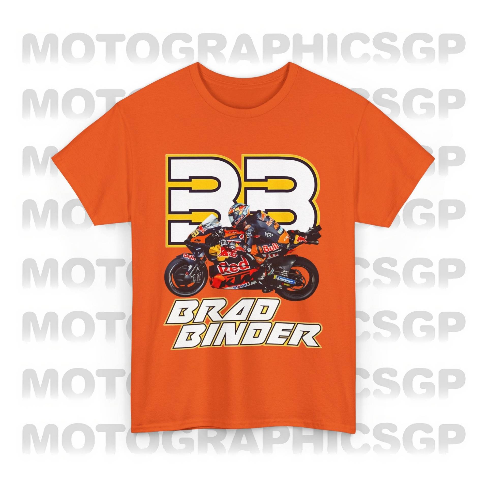 Motogp Brad Binder 33 Shirt Merchandise Grafik T-Shirt, Rennfahrer Merch Geschenk 33, Bike Motogp Champion Print von motographicsgp