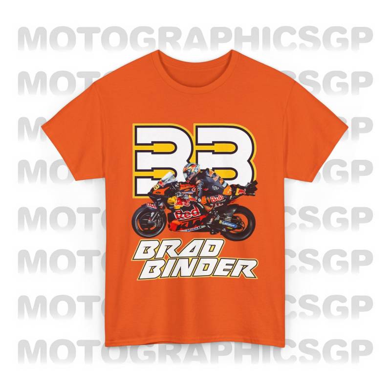Motogp Brad Binder 33 Shirt Merchandise Grafik T-Shirt, Rennfahrer Merch Geschenk 33, Bike Motogp Champion Print von motographicsgp
