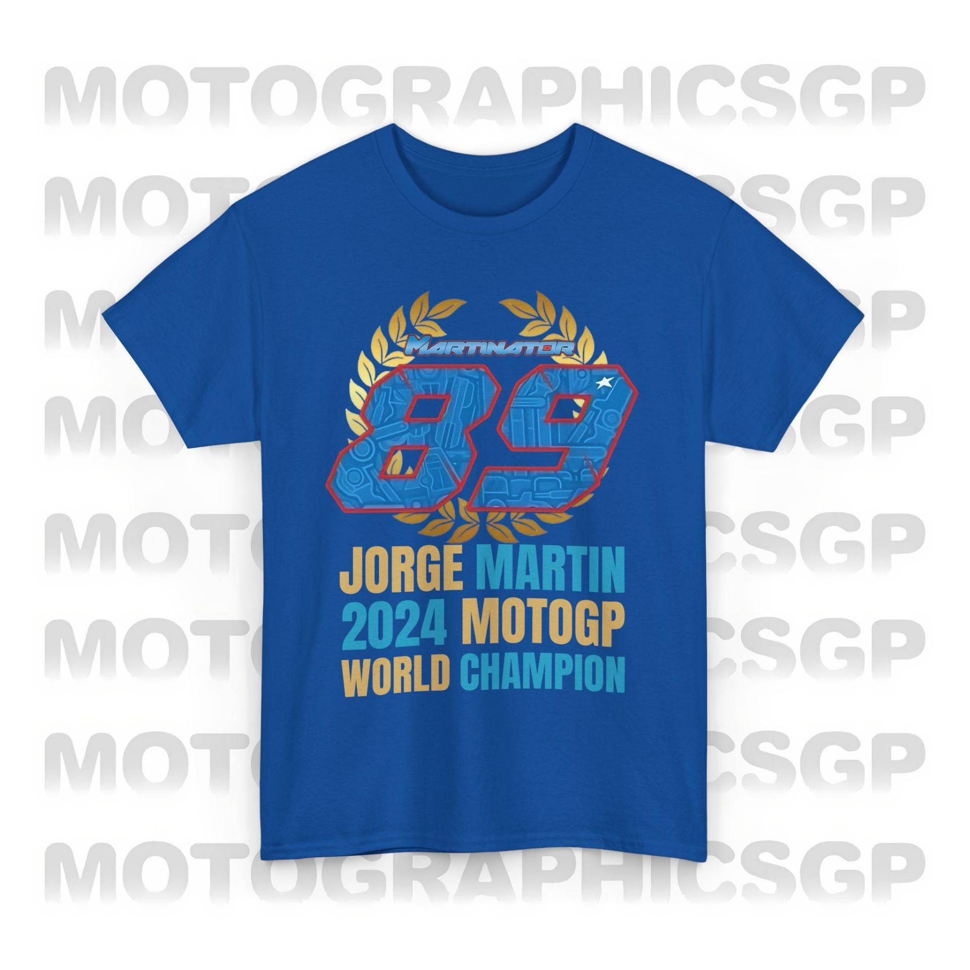 Motogp Jorge Martin 2024 Weltmeister, Martinator 89 Shirt, Merchandise Grand-Prix-Meister, Motogp-Sprint-Sieger Grafik von motographicsgp