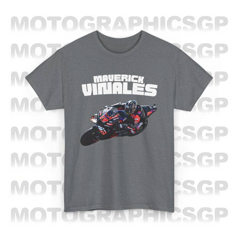 Motogp Maverick Vinales T-Shirt, Racing Aprilia Biker Shirt, Motorrad 12 Sprinter Champion Geschenk, Unisex Fanbekleidung von motographicsgp