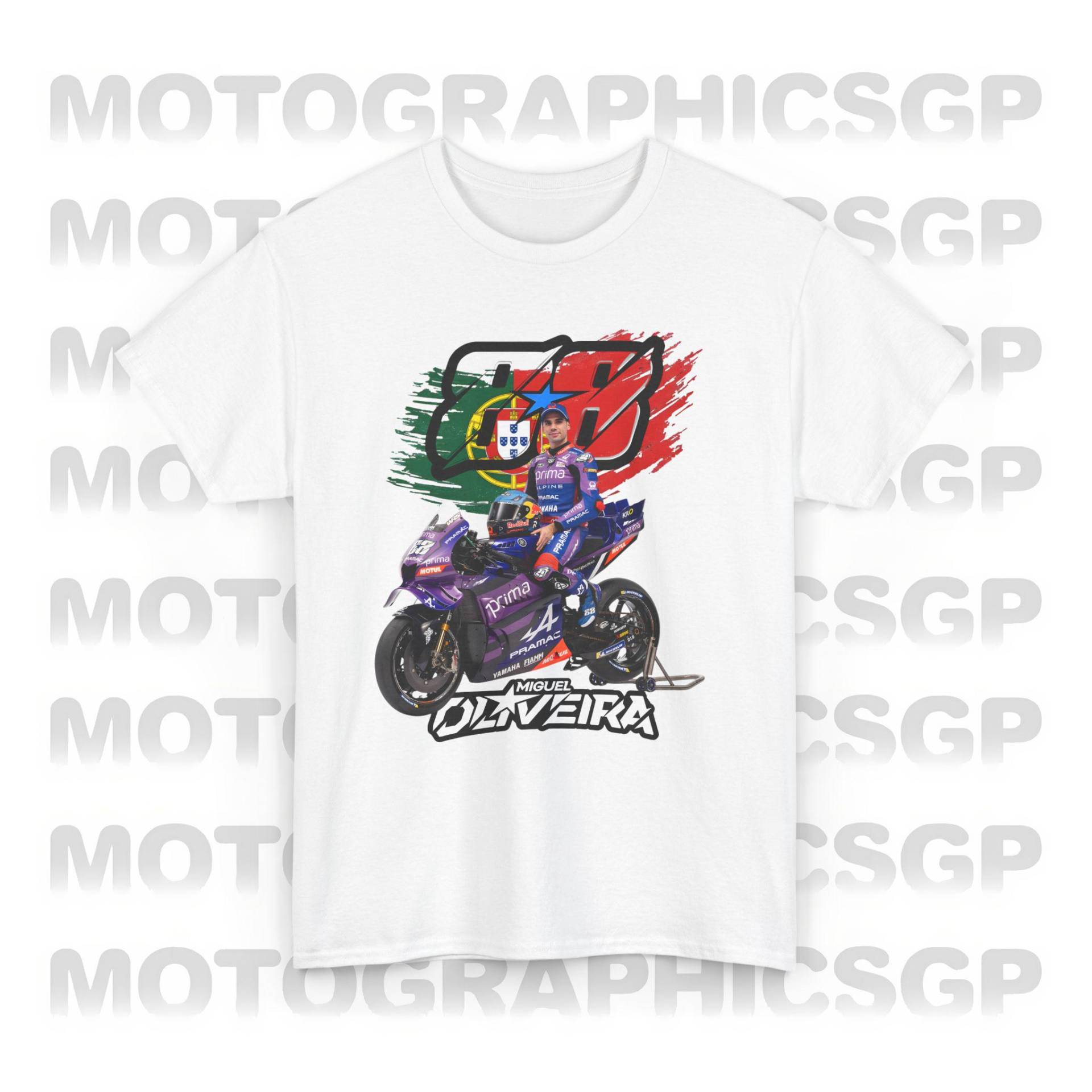 Motogp Oliveira Miguel 88 Shirt Pramac 2025 Merch, Kleidung, T-Shirt Merchandise Bekleidung T-Shirt von motographicsgp