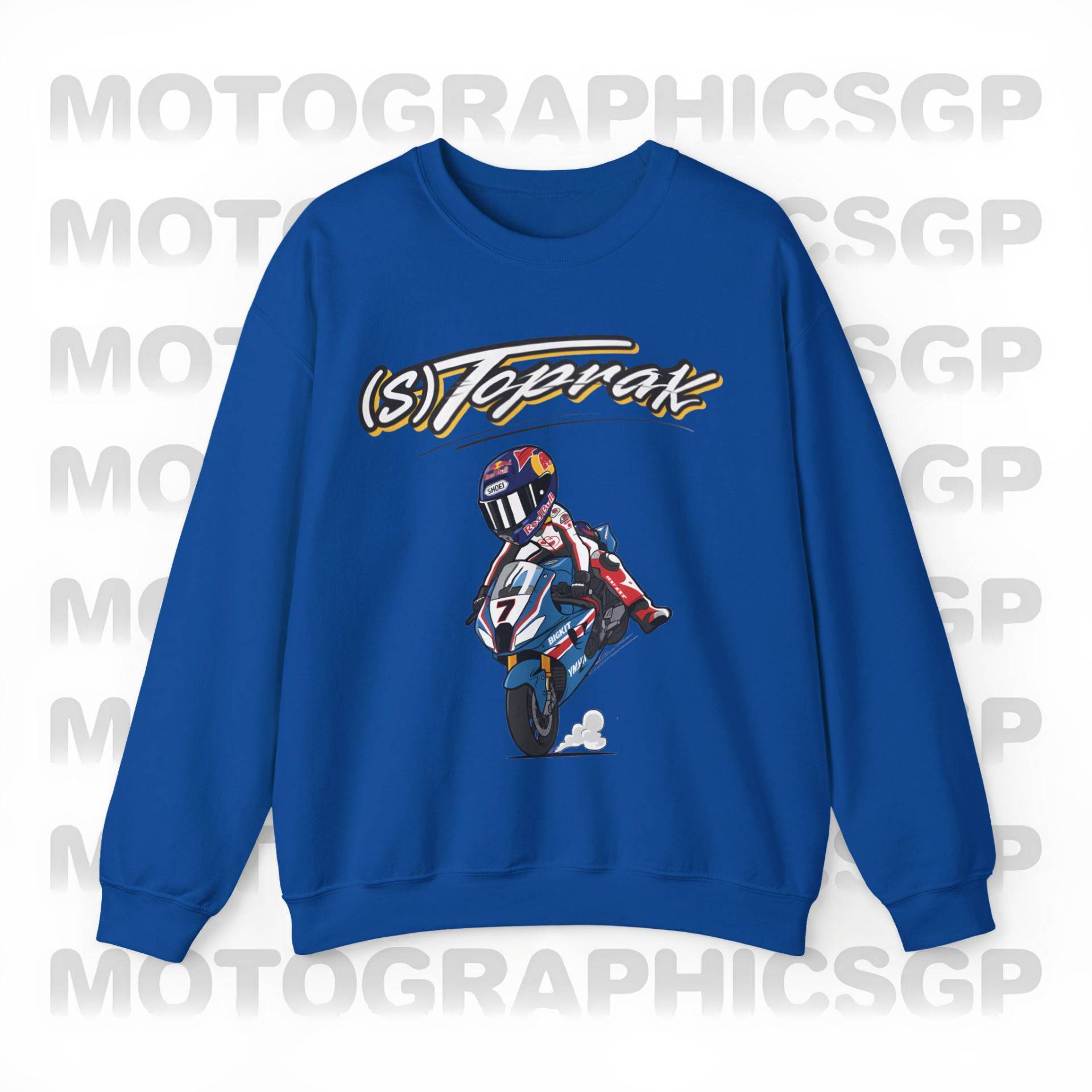 Toprak Azteken Logo Motogp 2026 Yahama Sweatshirt, Hoodie, Toprack Number 7 Fan Sweater, Champion Rennen von motographicsgp