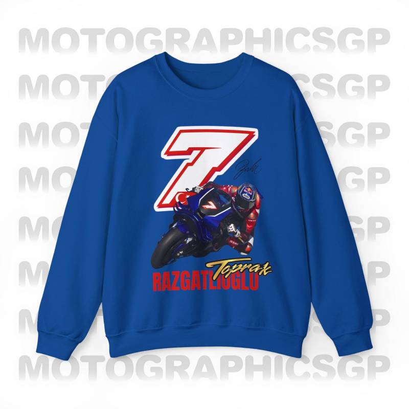 Toprak Azteken Motogp 2026 Sweatshirt, Yahama Hoodie, Toprack Nummer 7 Fan-Pullover, Champion Yahama-Rennen von motographicsgp