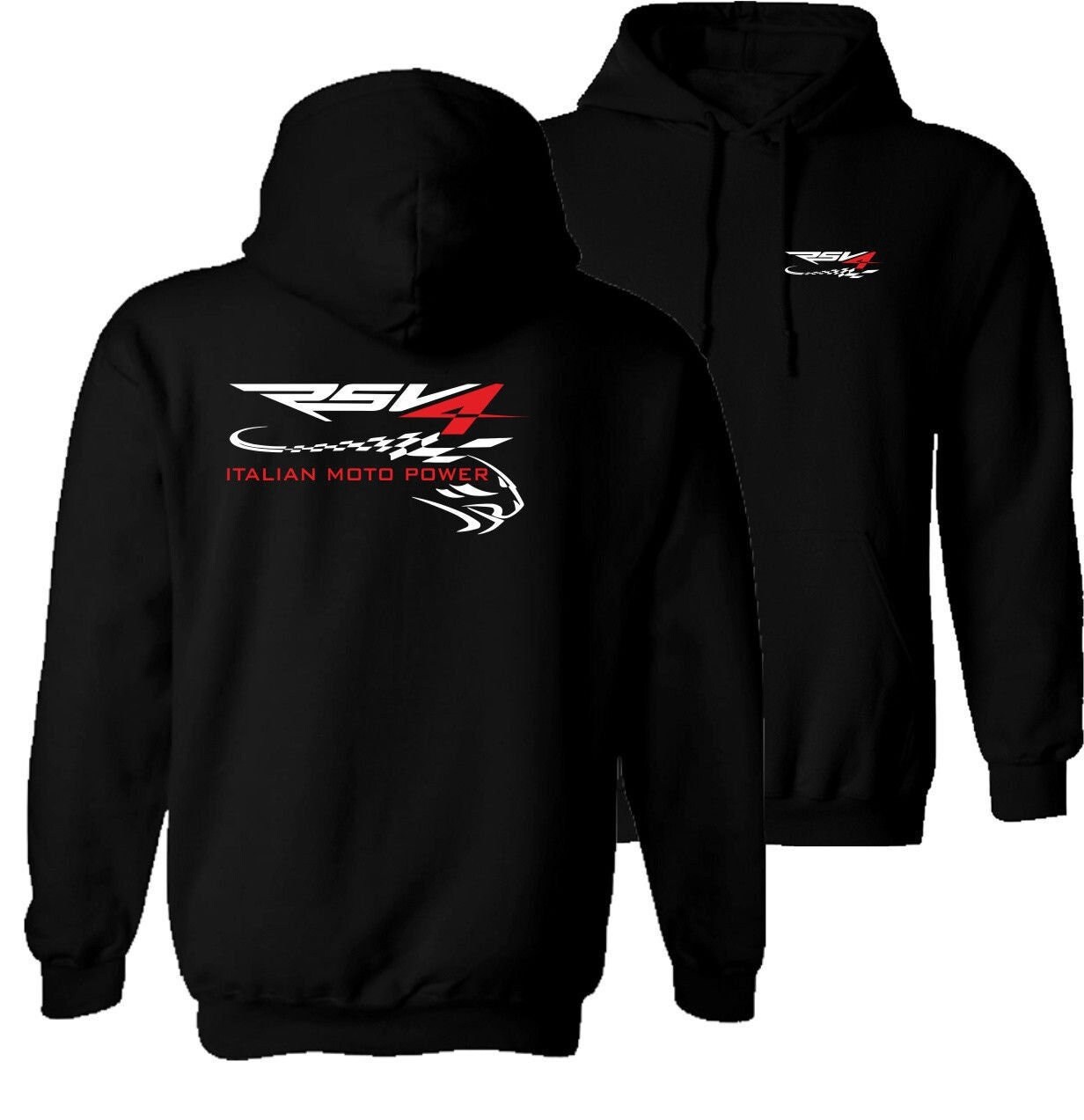 Aprilia Rsv 4 Kapuzenpullover - Hoodie -Doppelseitiger Aufdruck von motoshirtsDE