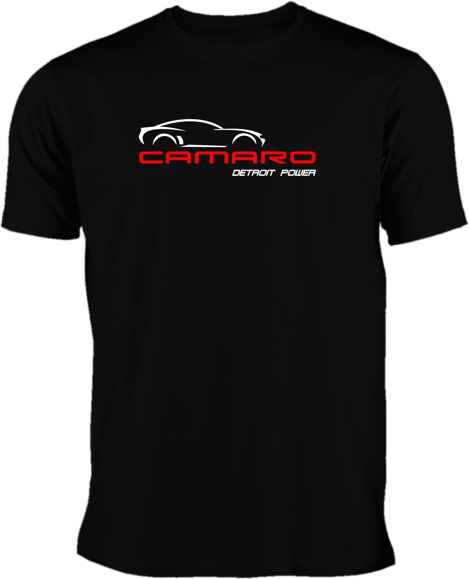 Camaro Detroid Power T-Shirt von motoshirtsDE