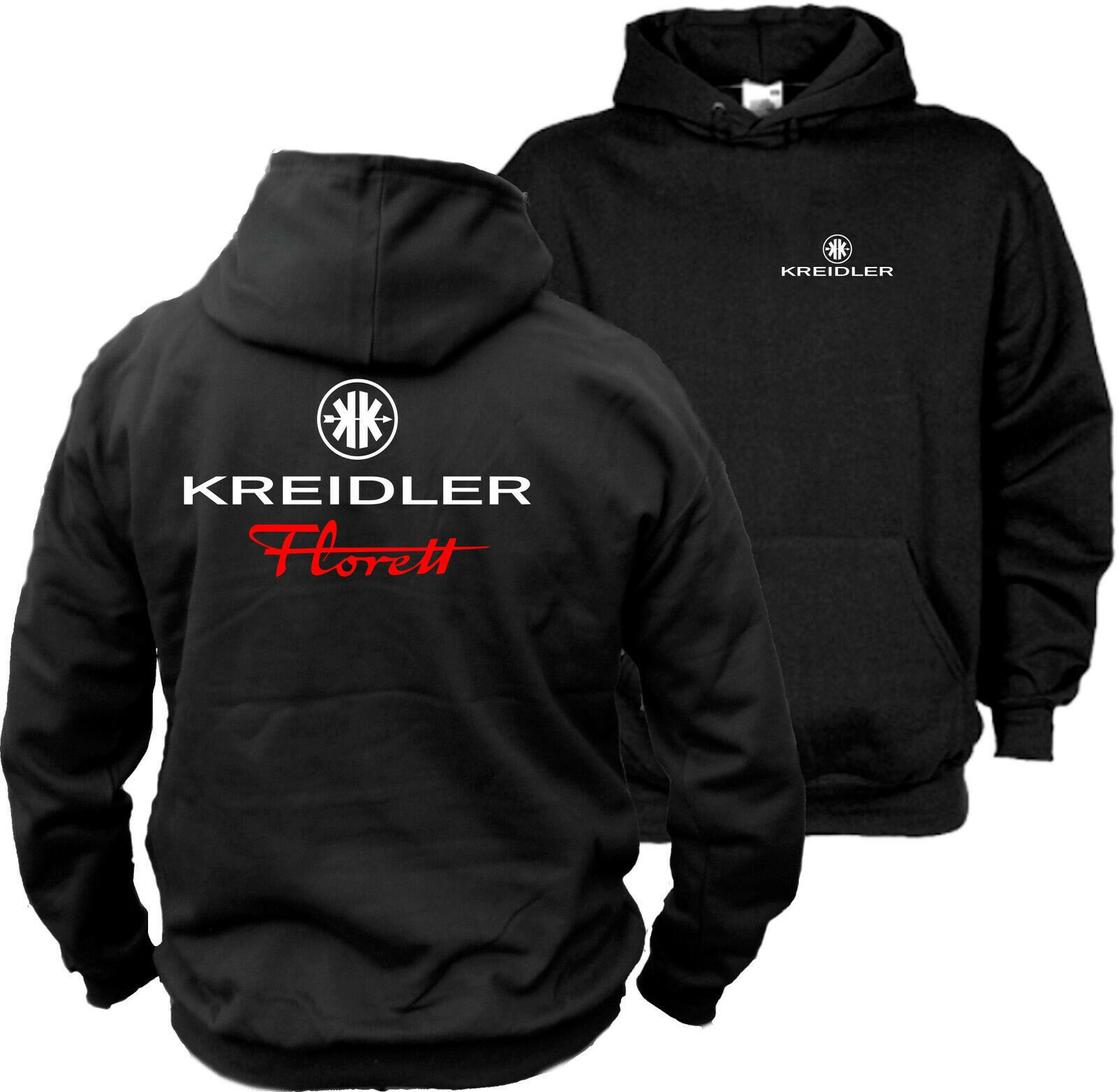 Kreidler Florett Kapuzenpullover - Hoodie -Doppelseitiger Aufdruck von motoshirtsDE