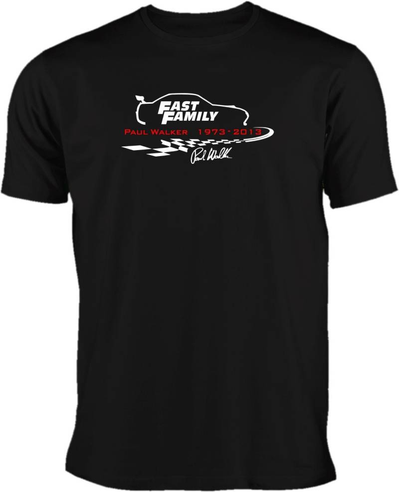 Paul Walker - Fast Family & Furious T-Shirt Paul Walker - Fast Family & Furious T-Shirt von motoshirtsDE