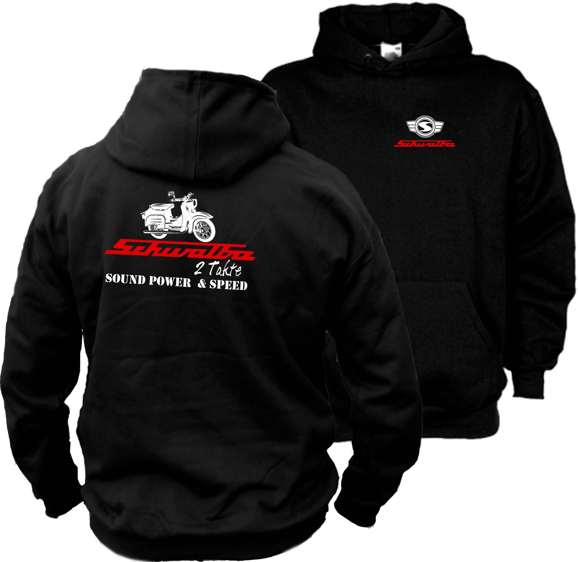 Simson Schwalbe - Kapuzenpullover Hoodie von motoshirtsDE
