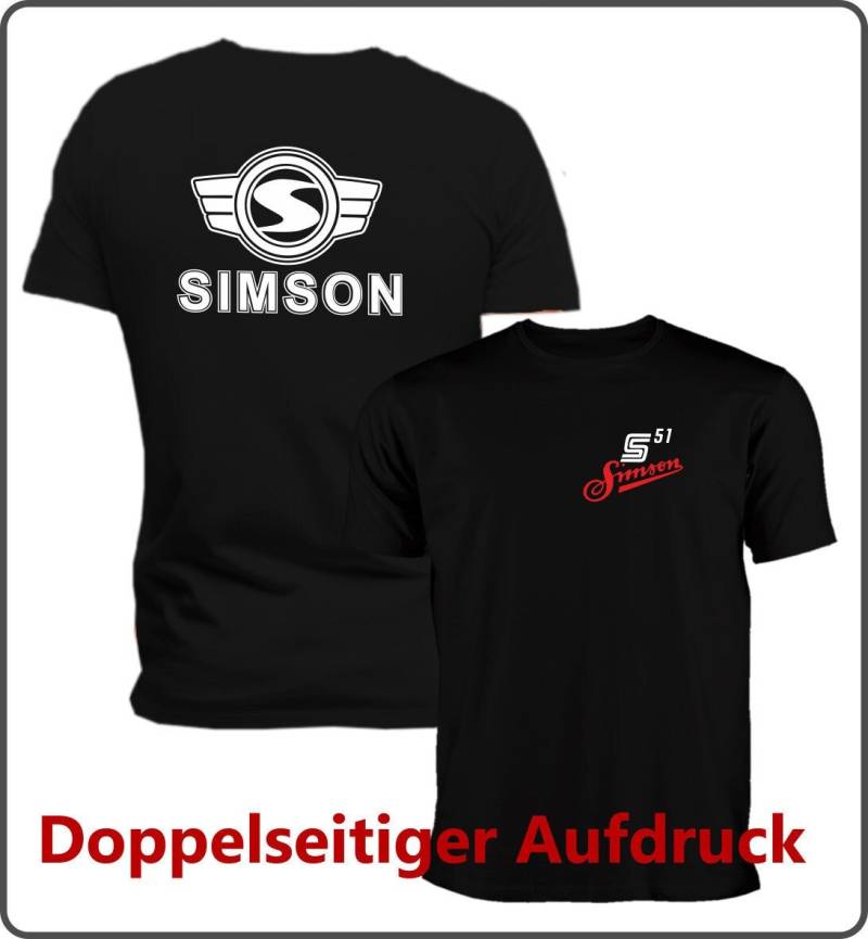 Simson T-Shirt - Doppelseitiger Aufdruck Simson T-Shirt - Doppelseitiger Aufdruck von motoshirtsDE