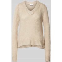 moves Strickpullover mit Strukturmuster Modell 'Nicolinna' in Beige, Größe XS moves Strickpullover mit Strukturmuster Modell 'Nicolinna' in Beige, Größe XS von moves