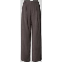 moves Wide Leg Stoffhose mit Eingrifftaschen Modell 'Nimma 1867' in Anthrazit, Größe 34 von moves