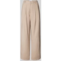 moves Wide Leg Stoffhose mit Eingrifftaschen Modell 'Nimma 1867' in Sand, Größe 36 von moves