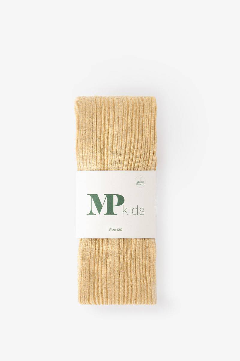 MP Denmark Rippstrumpfhose Mit Lurex - Gelb von mp Denmark A/S