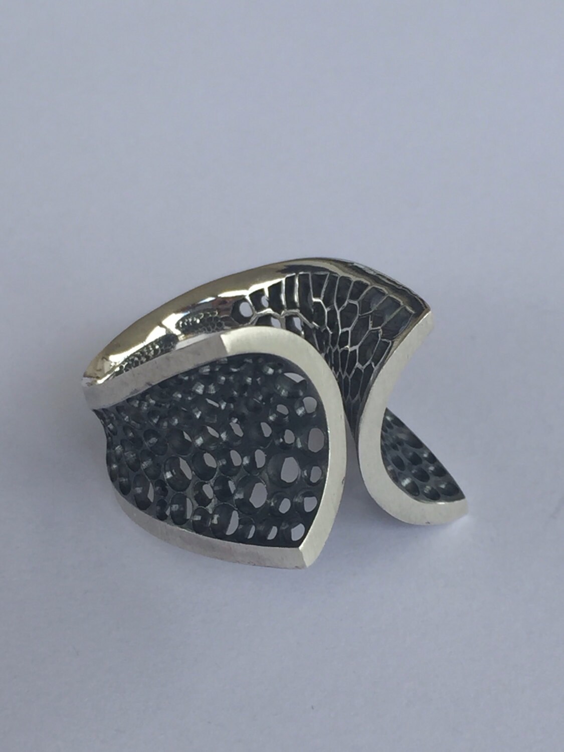 925 Silberring Ansonsten Sorgfältig Jourato, Teilweise Brüniert 925 Silberring Ansonsten Sorgfältig Jourato, Teilweise Brüniert von mpjewelsmilano
