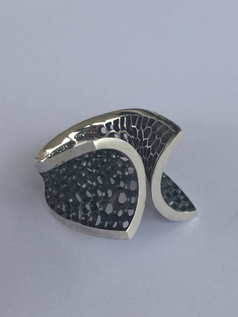 925 Silberring Ansonsten Sorgfältig Jourato, Teilweise Brüniert 925 Silberring Ansonsten Sorgfältig Jourato, Teilweise Brüniert von mpjewelsmilano