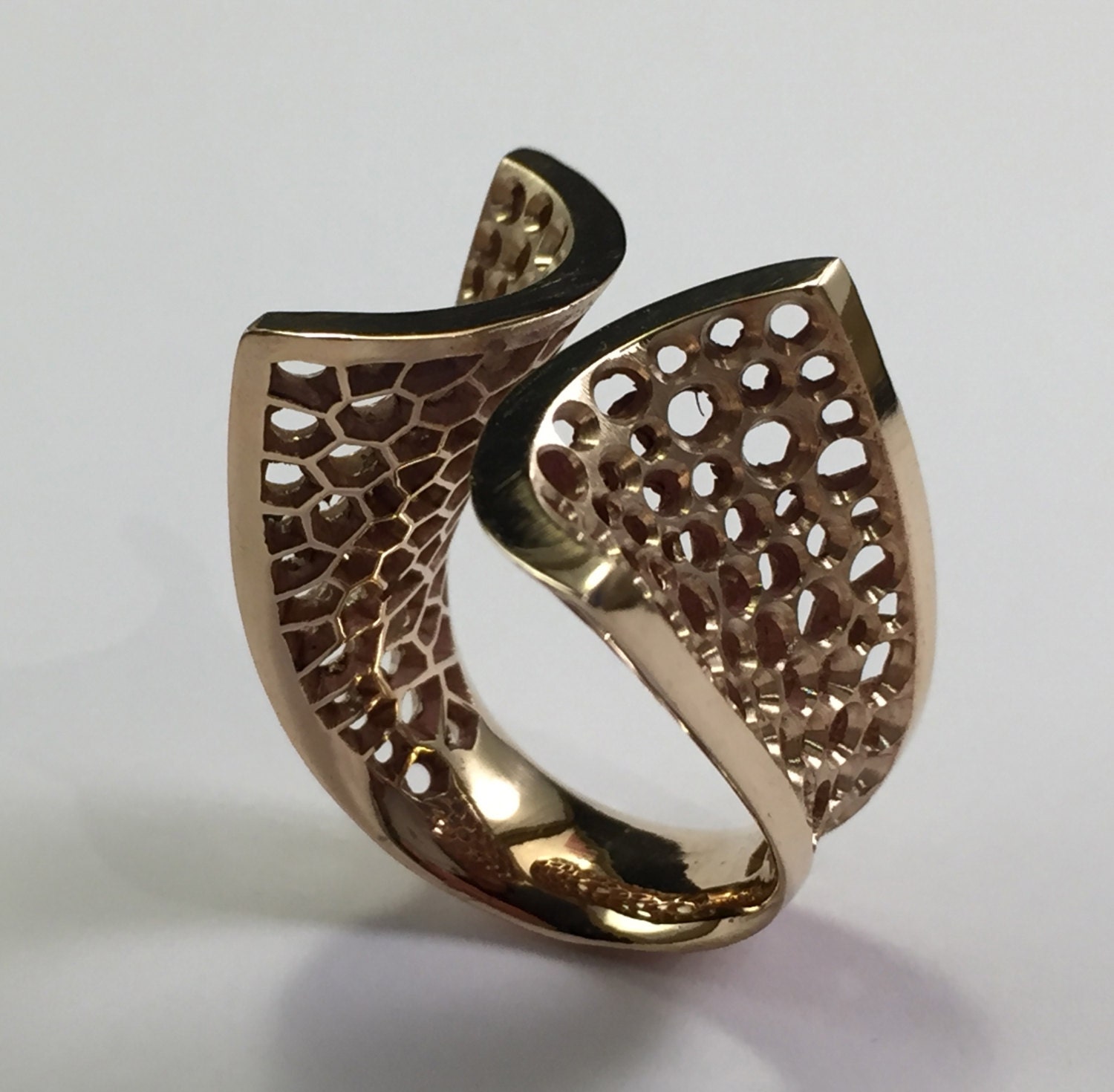 Gegenring Aus Bronze, Fein Handgefertigt. Verlobungsring, Geschenk Für Sie Gegenring Aus Bronze, Fein Handgefertigt. Verlobungsring, Geschenk Für Sie von mpjewelsmilano