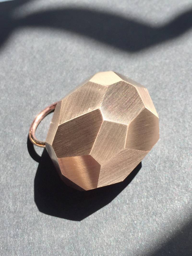 Großer Felsring Facettiert Bronze Xl Großer Felsring Facettiert Bronze Xl von mpjewelsmilano