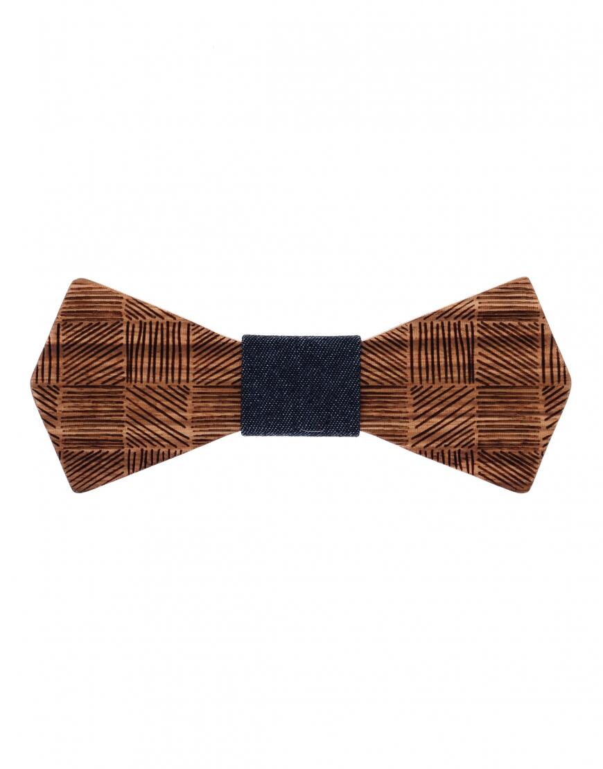 mr. célestin - Fliege aus Holz Cuba - Zebra braun - Gr. - OS von mr. célestin