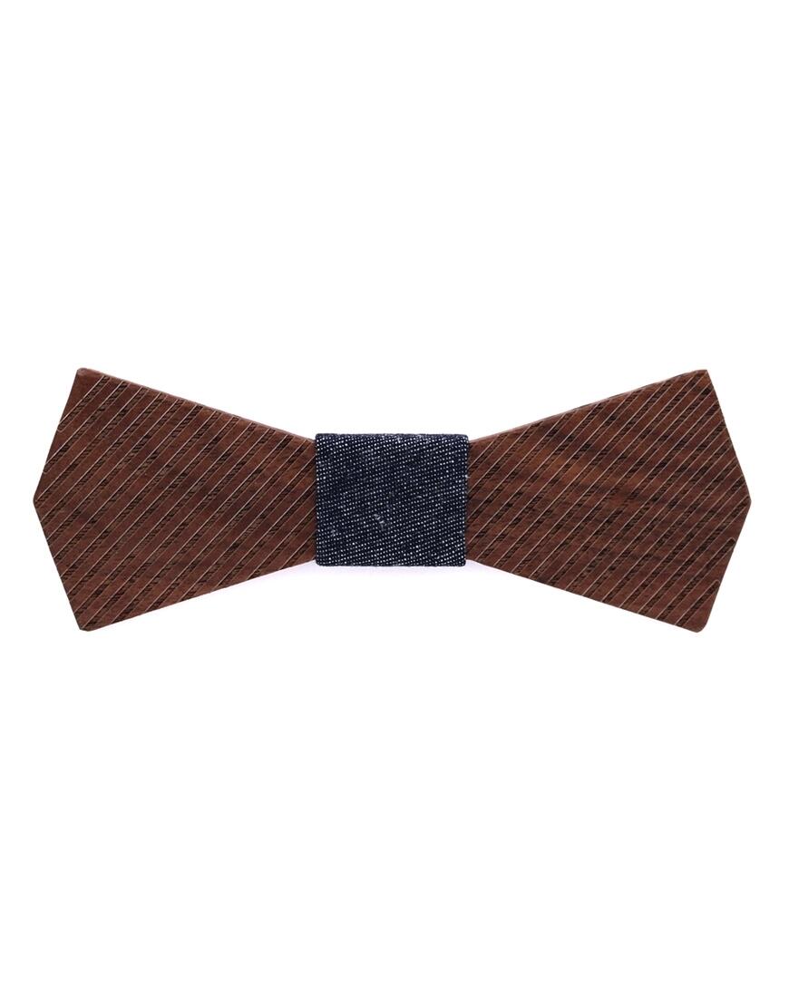 mr. célestin - Fliege aus Holz Dubai - Walnut braun - Gr. - OS von mr. célestin