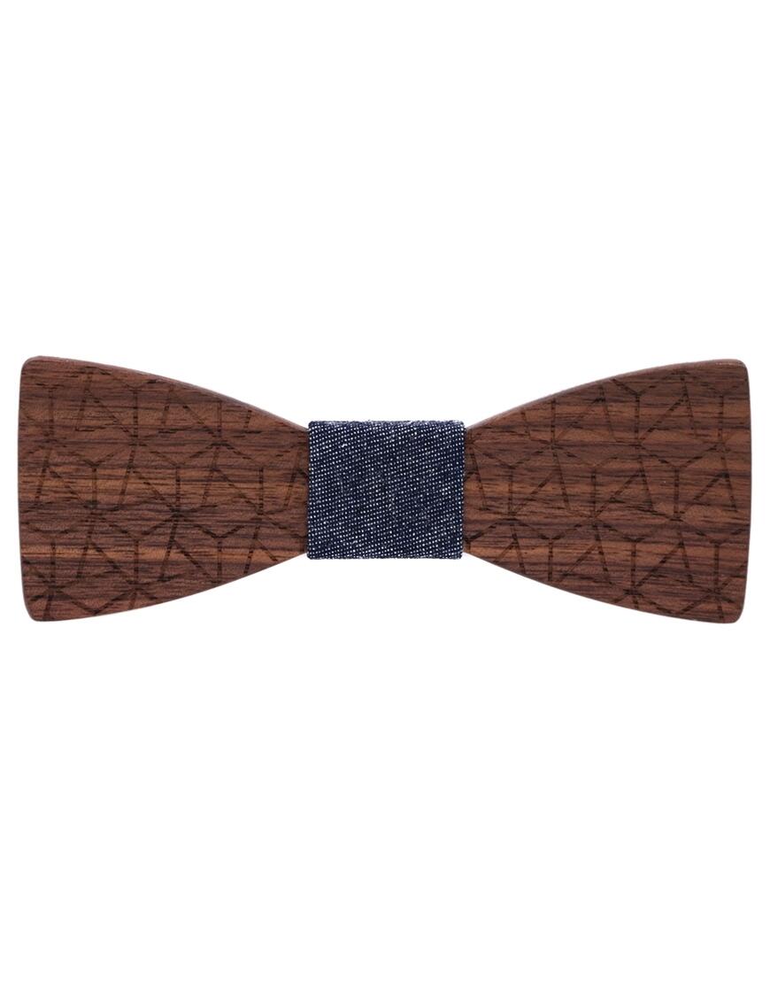 mr. célestin - Fliege aus Holz Madrid - Walnut braun - Gr. - OS von mr. célestin