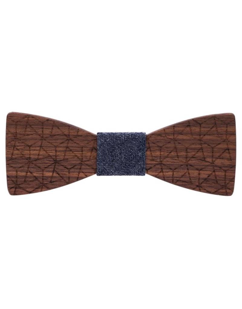 mr. célestin - Fliege aus Holz Madrid - Walnut braun - Gr. - OS von mr. célestin