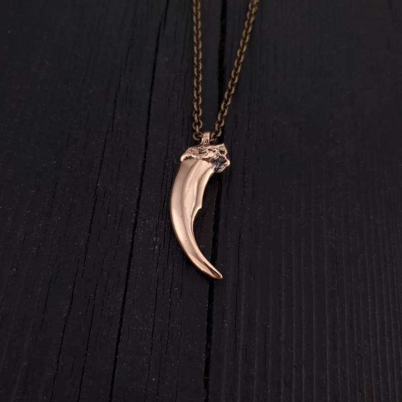 Arctic Wolf Claw Anhänger - Rosegold Bronze, 3-3/10, 2 cm von mrd74