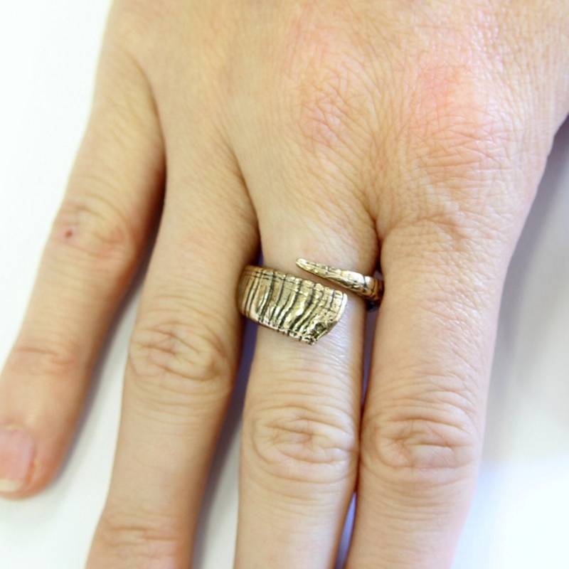 Ram Big Horn Ring Aus Massiver Bronze Schaf von mrd74