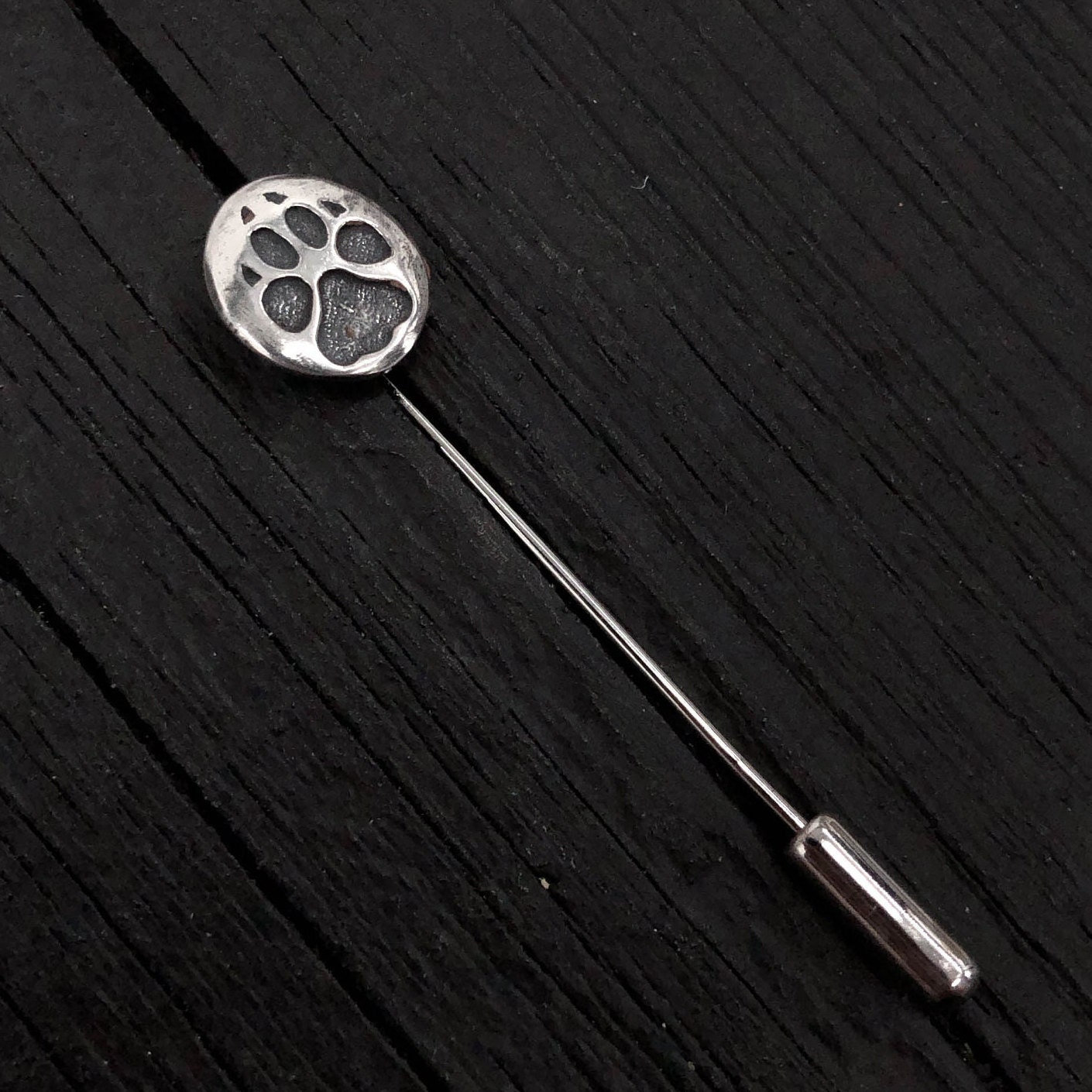 Sterling Silber Hund Track Ascot Stickpin Stick Pin von mrd74