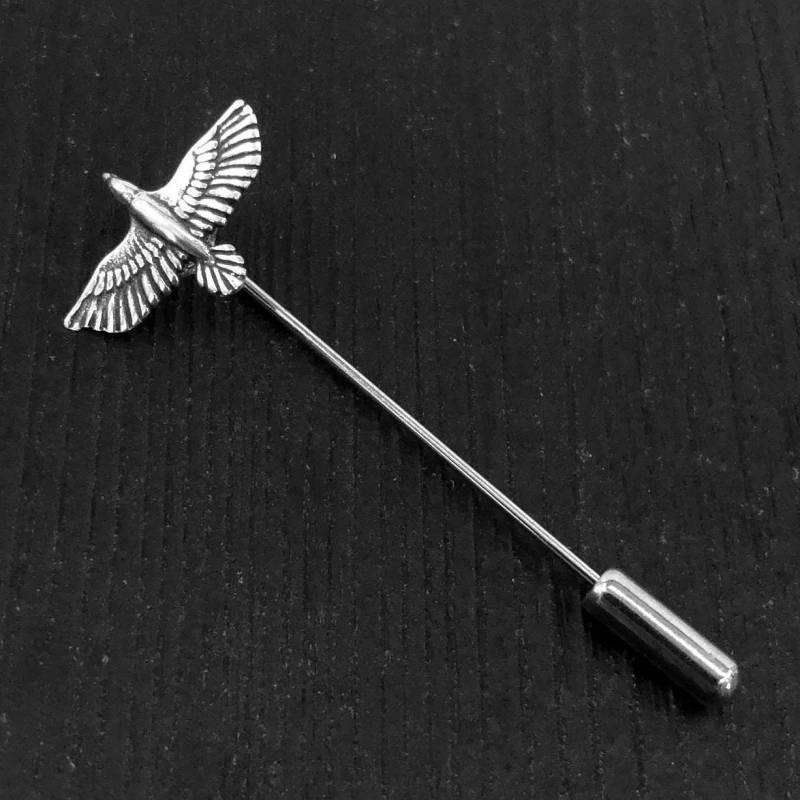 Sterling Silber Rabe Ascot Stickpin Stick Pin von mrd74