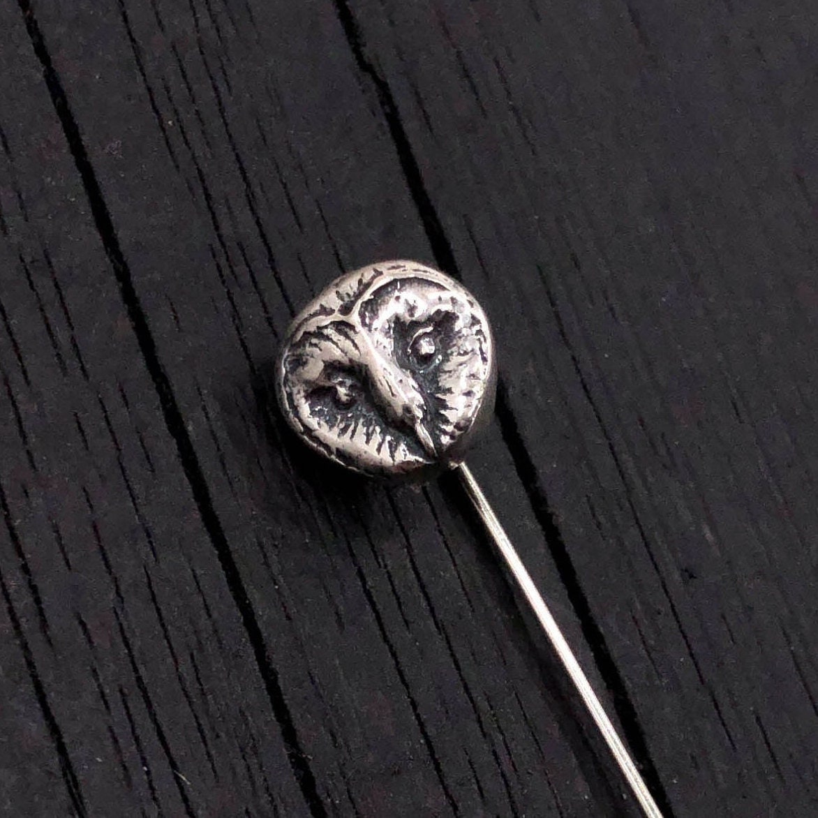 Sterling Silber Schleiereule Ascot Stickpin Stick Pin von mrd74