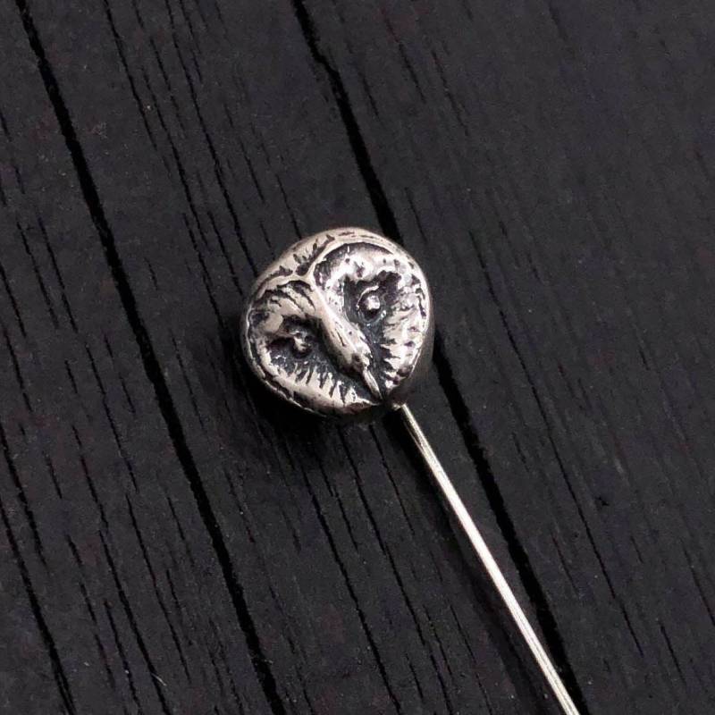 Sterling Silber Schleiereule Ascot Stickpin Stick Pin von mrd74