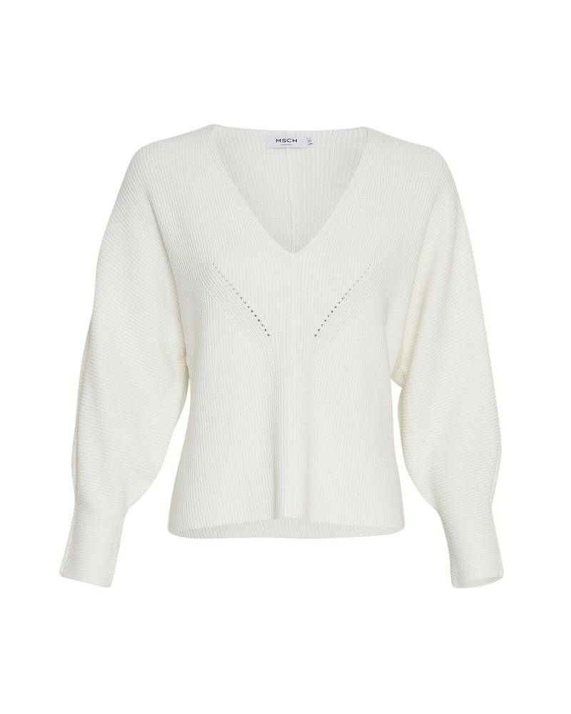 msch copenhagen - MSCHAcentia Rachelle V Pullover egret von msch copenhagen