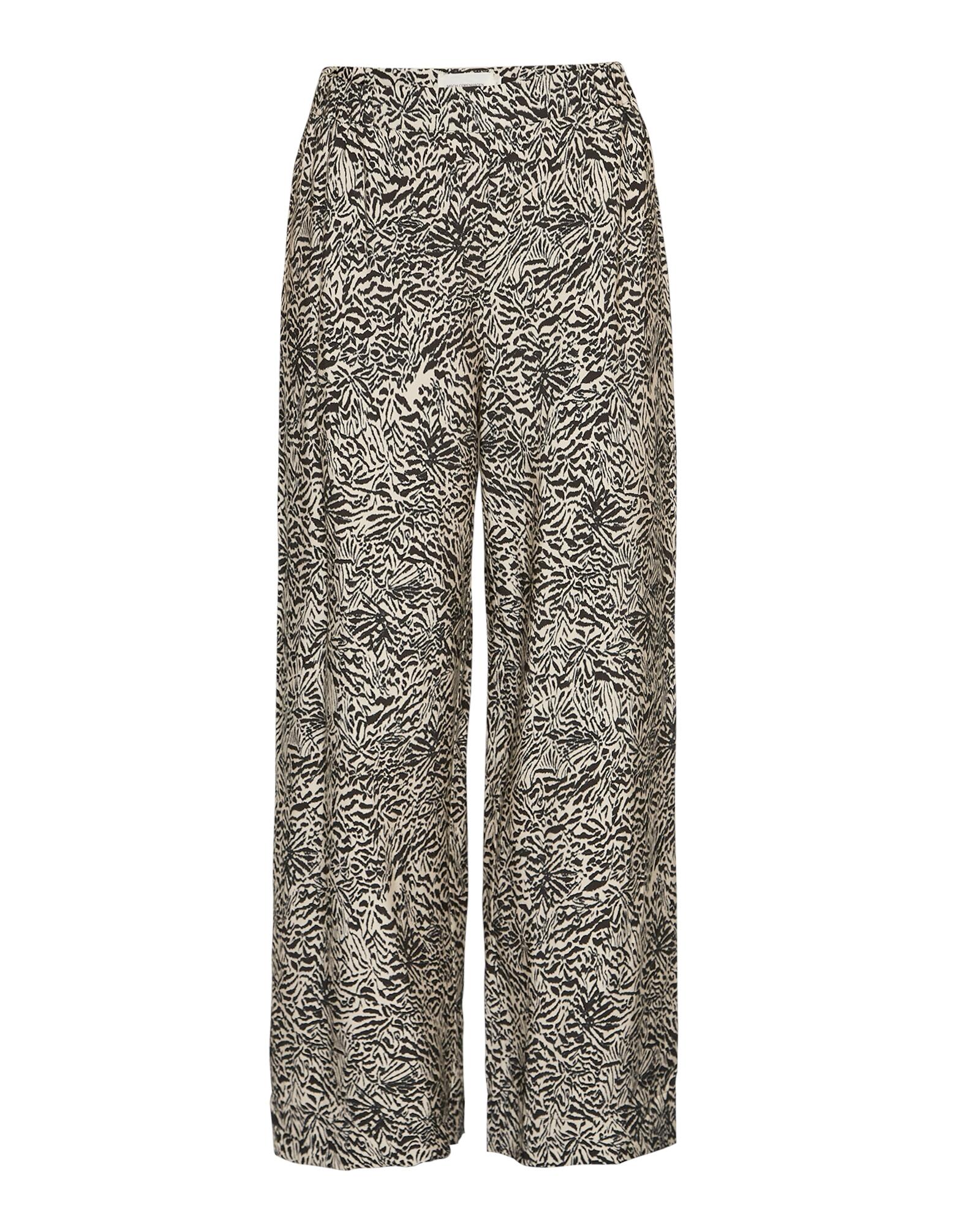 msch copenhagen - MSCHAmabella Pants AOP peyote animal - Gr. - S von msch copenhagen