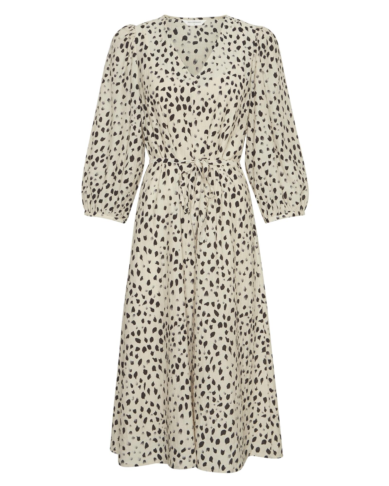 msch copenhagen - MSCHAngelina 3 4 Dress AOP peyote dot - Gr. - L von msch copenhagen