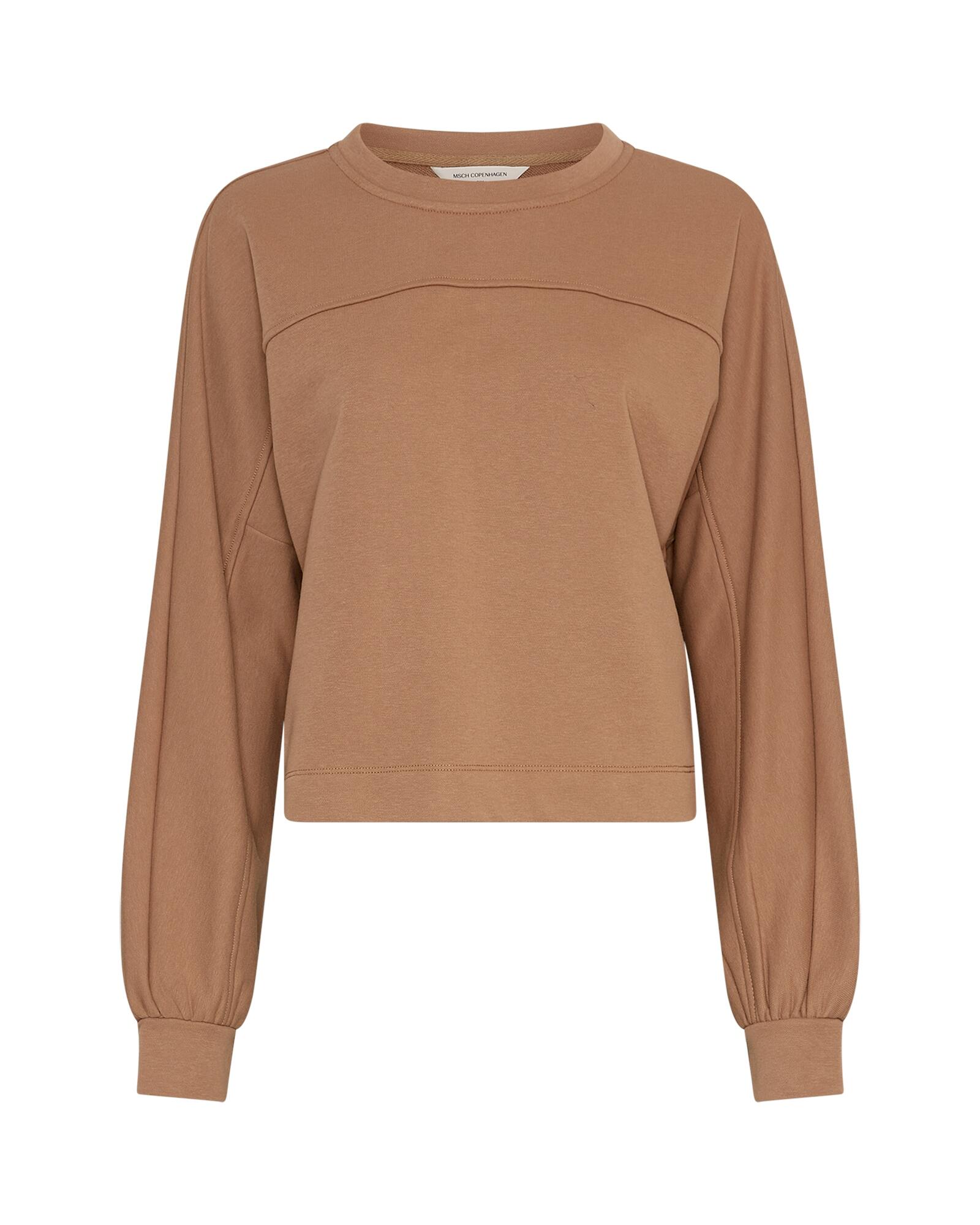 msch copenhagen - MSCHBriena Slit Sweatshirt toasted coconut von msch copenhagen
