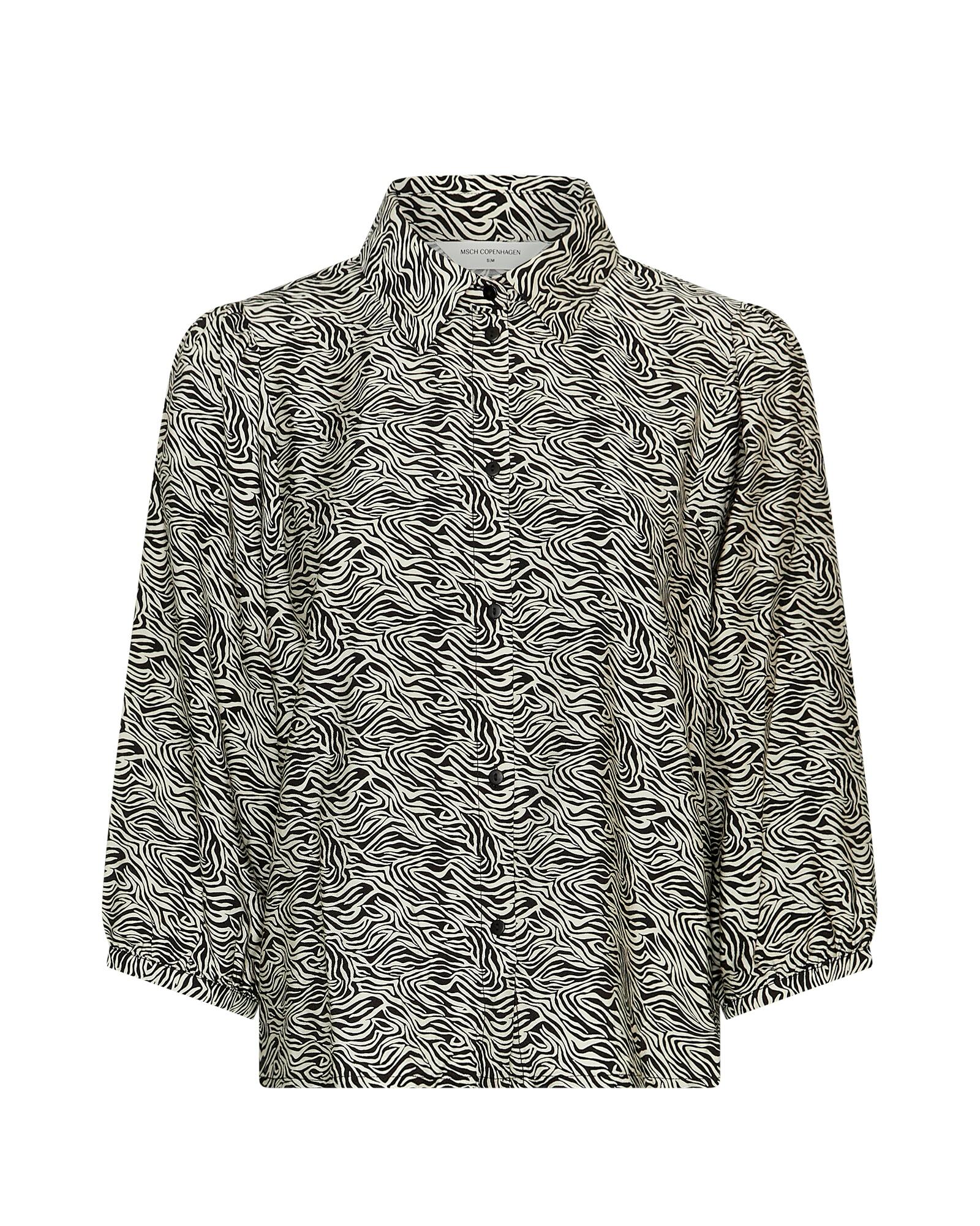 msch copenhagen - MSCHCielo Amabella 3 4 Shirt AOP fog abstract von msch copenhagen